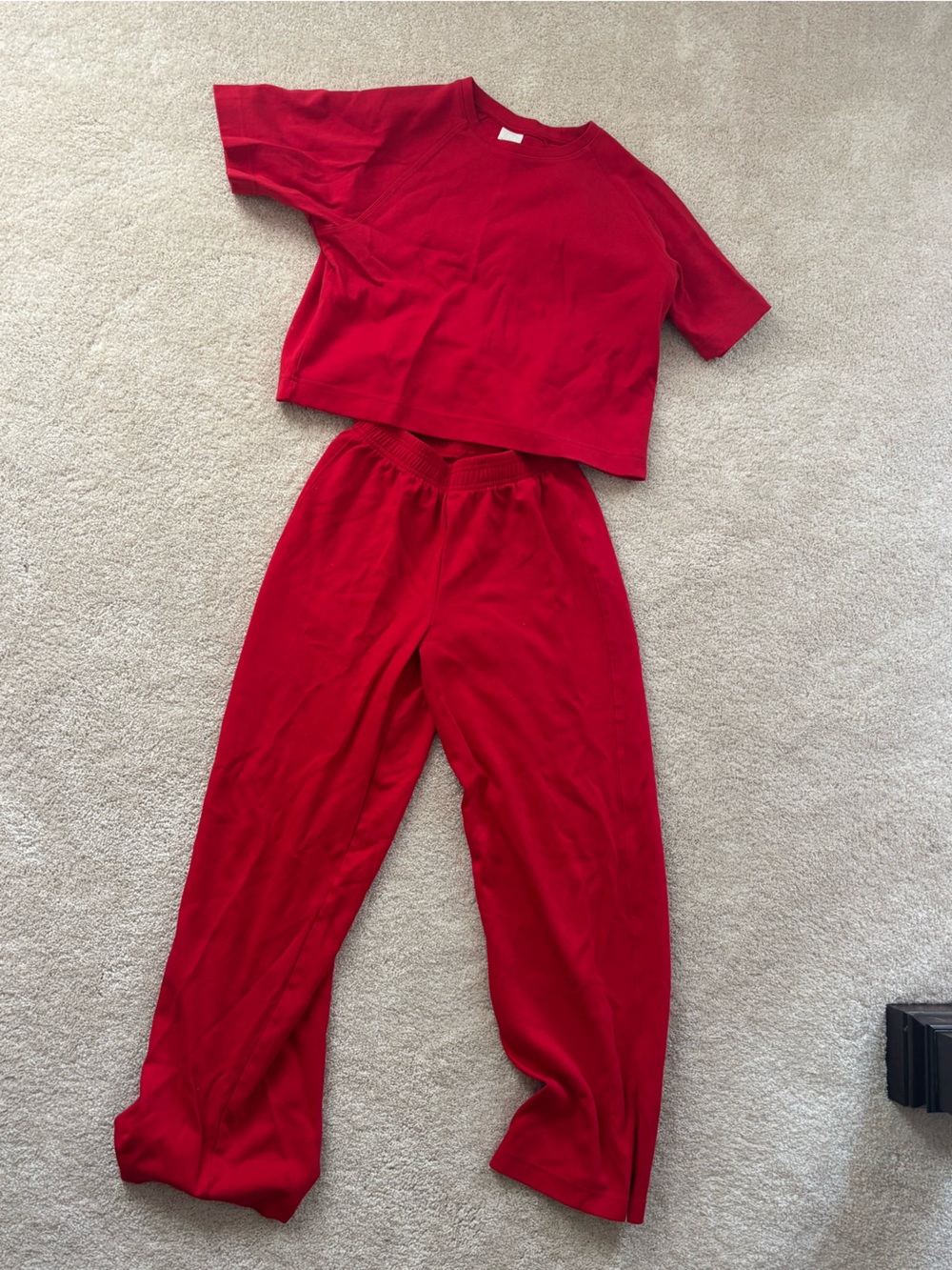 Zara Red Kids Two-Piece Lounge Set